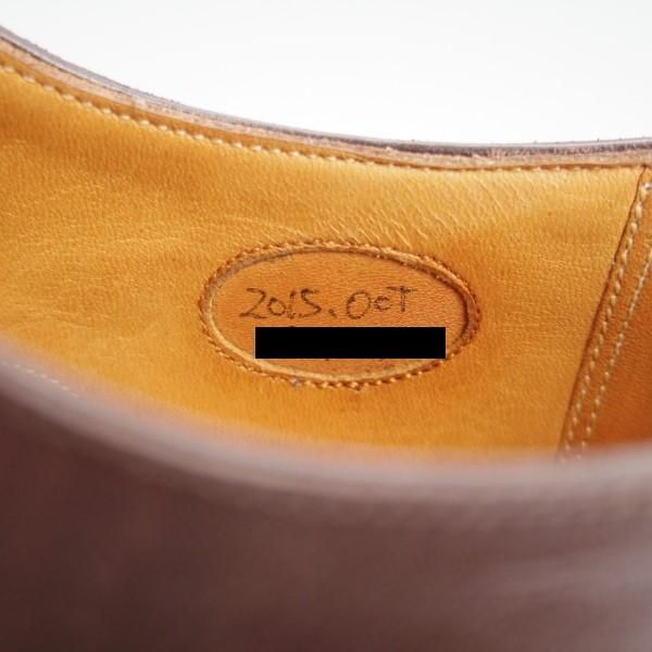 極上★LECOTT/レコット UK6.5程度【貴重★オーダー品/ハンドソーンウェルテッド製法】パンチドキャップトゥ/カーフ/濃茶/メンズ★l360