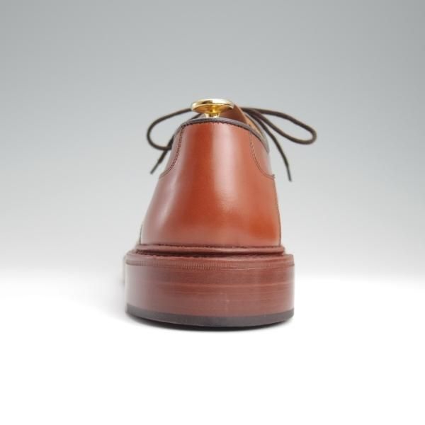 未使用★トリッカーズ SIZE 8.5【定価￥121,000-★Woodstock/マロンアンティーク】5636/プレーントゥ/カーフ/茶/メンズ/Tricker's★l361