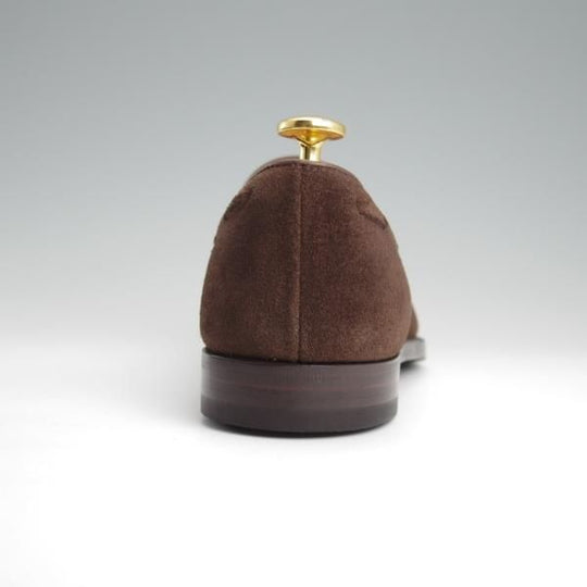 ★クロケット&ジョーンズ 5.5E【定価￥99,000-★CAVENDISH 3/キャベンディッシュ】タッセルローファー/スエード/濃茶/Crockett&Jones★l363