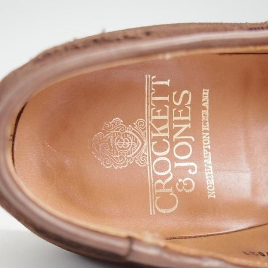 ★クロケット&ジョーンズ 5.5E【定価￥99,000-★CAVENDISH 3/キャベンディッシュ】タッセルローファー/スエード/濃茶/Crockett&Jones★l363