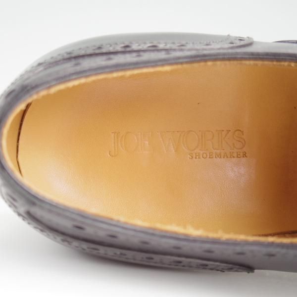 ほぼ試着程度★(台東区)ジョーワークス SIZE 6【注文価格￥107,800〜★貴重なベビーカーフ(イタリア産)を2頭分使用】黒/JOE WORKS★l364