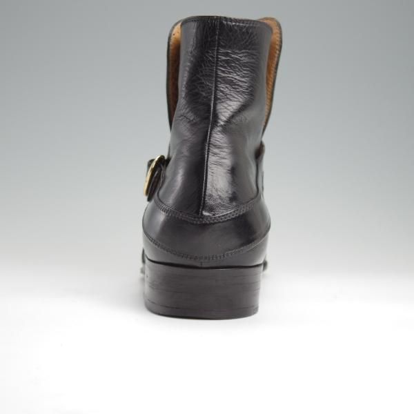 ★(伊)アルティオリ SIZE 8.5【定価15万円以上★ジョッパーブーツ/黒】カンガルー革/メンズ/ARTIOLI★l366