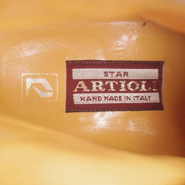 ★(伊)アルティオリ SIZE 8.5【定価15万円以上★ジョッパーブーツ/黒】カンガルー革/メンズ/ARTIOLI★l366