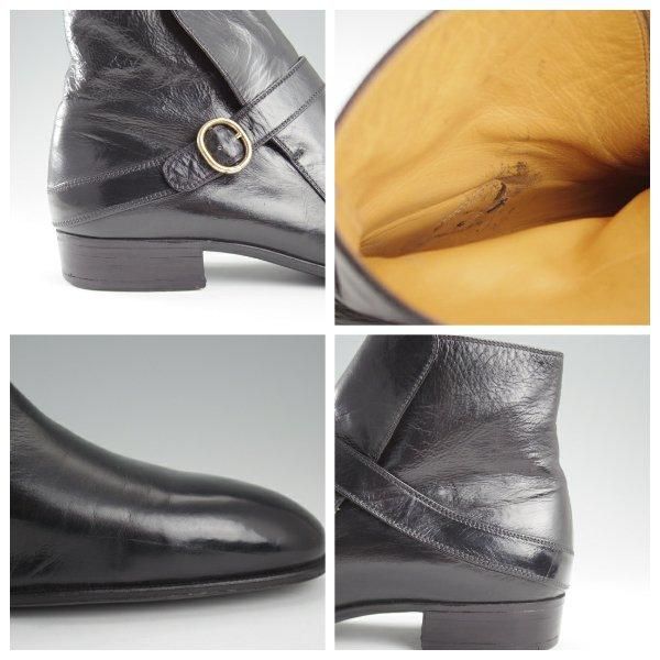 ★(伊)アルティオリ SIZE 8.5【定価15万円以上★ジョッパーブーツ/黒】カンガルー革/メンズ/ARTIOLI★l366