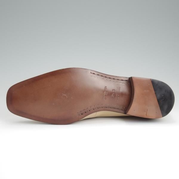 未使用★銀座ヨシノヤ SIZE 25.5【★コインローファー/薄茶】グレインレザー/メンズ/Ginza Yoshinoya★l367