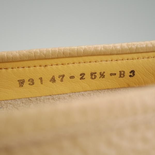 未使用★銀座ヨシノヤ SIZE 25.5【★コインローファー/薄茶】グレインレザー/メンズ/Ginza Yoshinoya★l367
