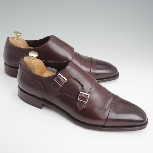 極上★シェットランドフォックス SIZE 9.5【レベルソ仕立て★バーミンガム/043F】ダブルモンク/カーフ/濃茶/メンズ/Shetlandfox★l370