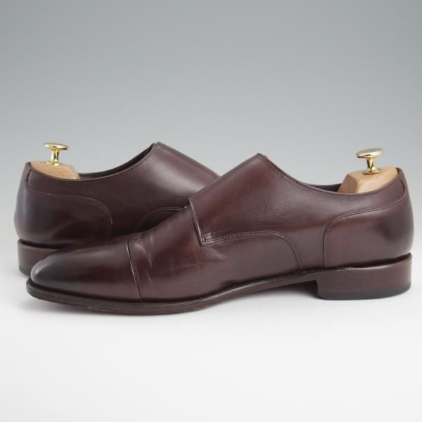 極上★シェットランドフォックス SIZE 9.5【レベルソ仕立て★バーミンガム/043F】ダブルモンク/カーフ/濃茶/メンズ/Shetlandfox★l370