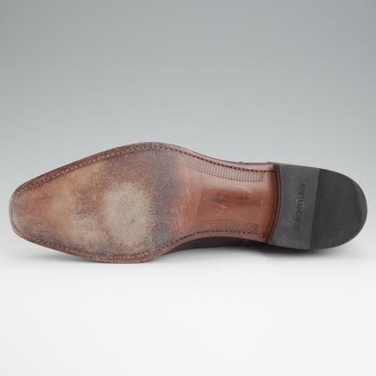 極上★シェットランドフォックス SIZE 9.5【レベルソ仕立て★バーミンガム/043F】ダブルモンク/カーフ/濃茶/メンズ/Shetlandfox★l370