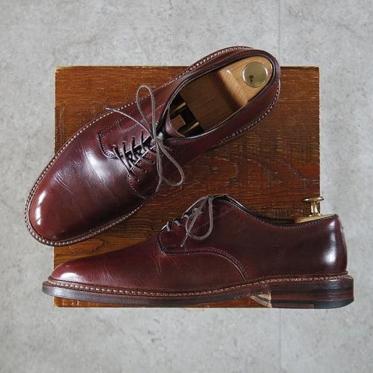 ★オールデン 7D【定価￥128,700-★クロムエクセルレザー仕様/バリーラスト】29364F/プレーントゥ/濃茶/メンズ/ALDEN★l372