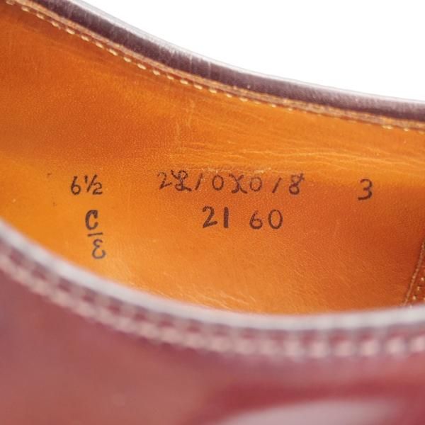 ★オールデン 6.5E【定価￥184,800-★コードバン仕様/2160/アバディーンラスト】ストレートチップ/赤茶/メンズ/ALDEN★l373