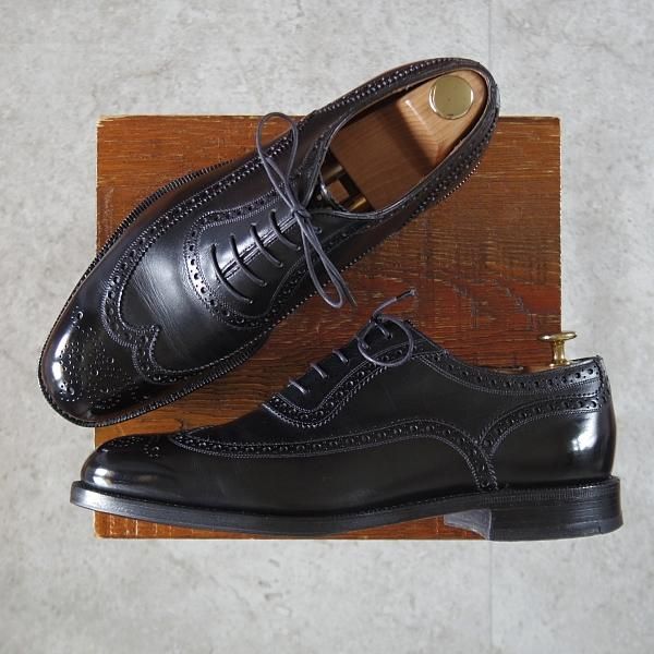 ★チャーチ 8F【貴重★旧チャーチ/125周年記念モデル/(独)カールフロイデンベルグ社のボックスカーフ】WILLIAM/黒/Church's★l378