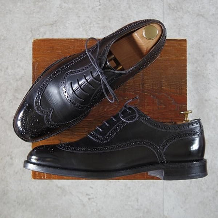 ★チャーチ 8F【貴重★旧チャーチ/125周年記念モデル/(独)カールフロイデンベルグ社のボックスカーフ】WILLIAM/黒/Church's★l378