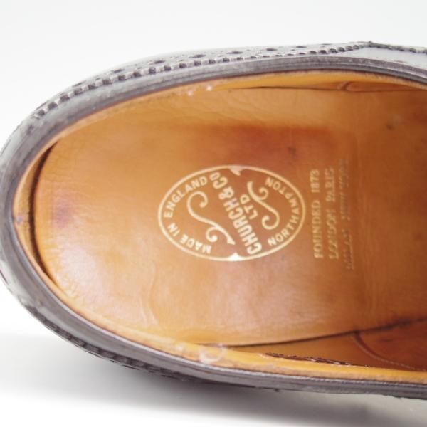 ★チャーチ 8F【貴重★旧チャーチ/125周年記念モデル/(独)カールフロイデンベルグ社のボックスカーフ】WILLIAM/黒/Church's★l378