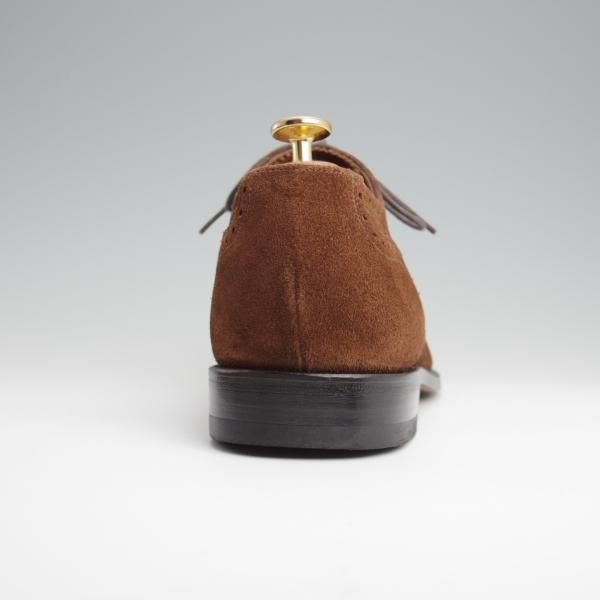 極美品★(英)Loake/ローク UK9.5【★フルブローグ/202DS】スエード/茶/メンズ★l383