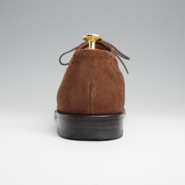 極美品★(英)Loake/ローク UK9.5【★フルブローグ/202DS】スエード/茶/メンズ★l383
