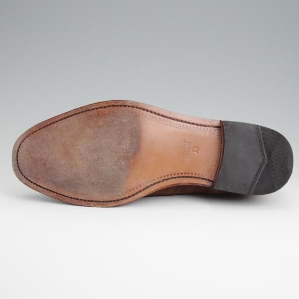 極美品★(英)Loake/ローク UK9.5【★フルブローグ/202DS】スエード/茶/メンズ★l383