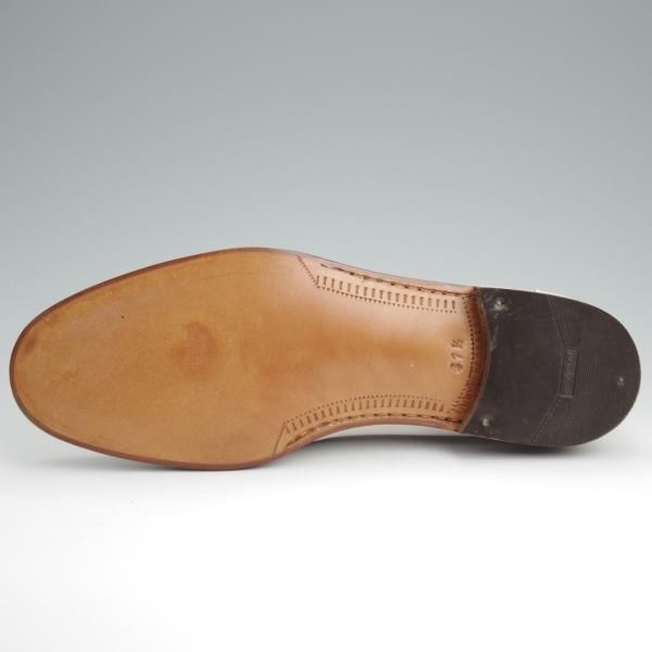 未使用★(伊)BONORA/ボノーラ SIZE 41.5【デッドストック品★キルトローファー/白】シボ革/メンズ★l385