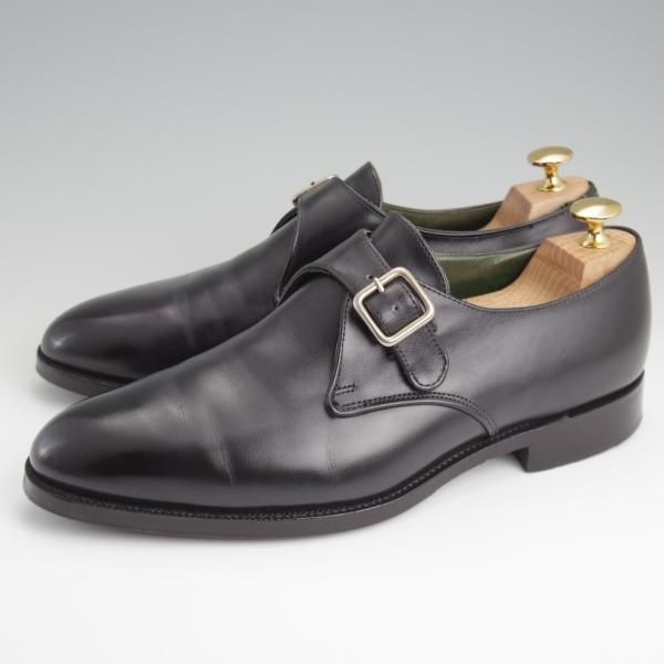 ★トリッカーズ SIZE 8【現行定価10万円以上★モンクストラップ/m7064】カーフ/黒/メンズ/Tricker's★l386