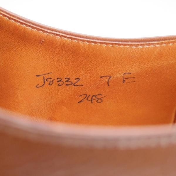 極上★クロケット&ジョーンズ 7E【★ロイドフットウェア別注/Lloyd Footwear】Vフロント/プレーントゥ/カーフ/濃茶/Crockett&Jones★l387