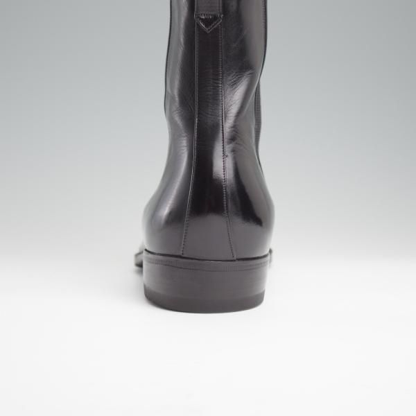 極上★(伊)BONORA/ボノーラ SIZE 41.5【★サイドゴアブーツ/黒】カーフ/メンズ★l392