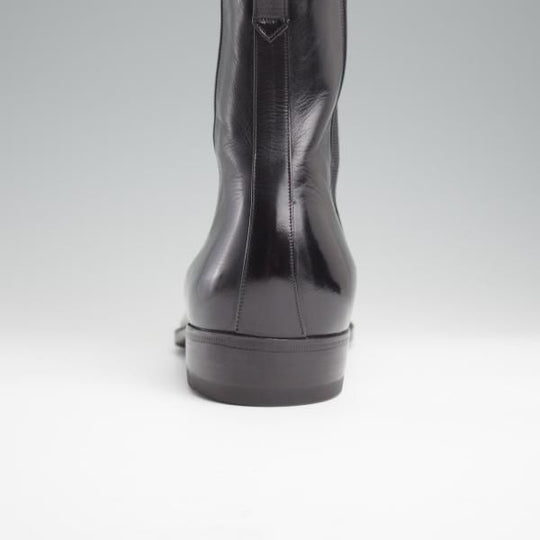 極上★(伊)BONORA/ボノーラ SIZE 41.5【★サイドゴアブーツ/黒】カーフ/メンズ★l392