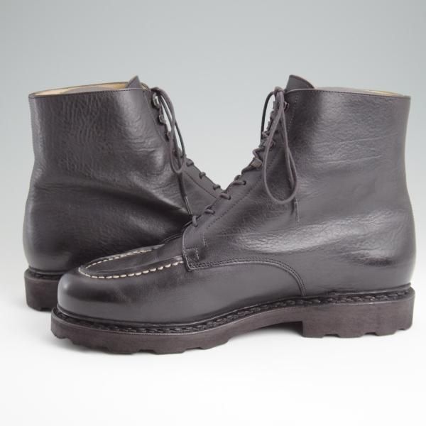 極美品★パラブーツ SIZE 7.5【モデル定価￥104,500-★ESTNATION別注/シュリンクレザー仕様のBEAULIEU】ボーリュー/黒/Paraboot★l393