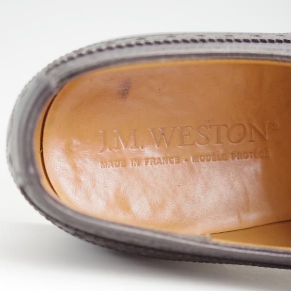 極上★J.M.ウエストン 6D【定価￥148,500-★310/セミブローグ】11ラスト/ボックスカーフ/黒/メンズ/Weston/ウェストン★l394