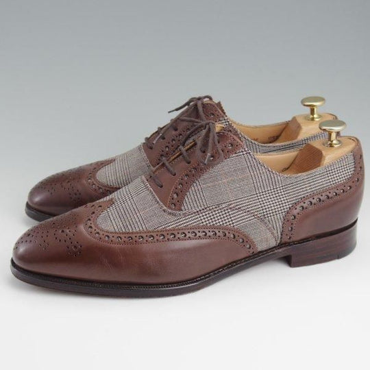 極上★(英)アルフレッド・サージェント UK8.5/US9E【貴重★ブルックスブラザーズ別注/Peal&co】フルブローグ/87ラスト/濃茶/メンズ★l395