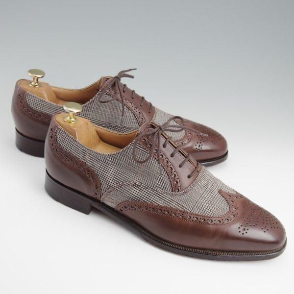 極上★(英)アルフレッド・サージェント UK8.5/US9E【貴重★ブルックスブラザーズ別注/Peal&co】フルブローグ/87ラスト/濃茶/メンズ★l395