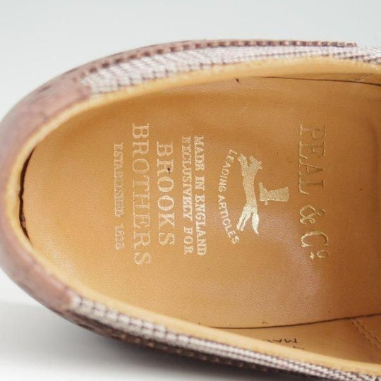 極上★(英)アルフレッド・サージェント UK8.5/US9E【貴重★ブルックスブラザーズ別注/Peal&co】フルブローグ/87ラスト/濃茶/メンズ★l395