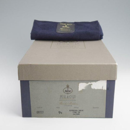 極上★(英)アルフレッド・サージェント UK8.5/US9E【貴重★ブルックスブラザーズ別注/Peal&co】フルブローグ/87ラスト/濃茶/メンズ★l395
