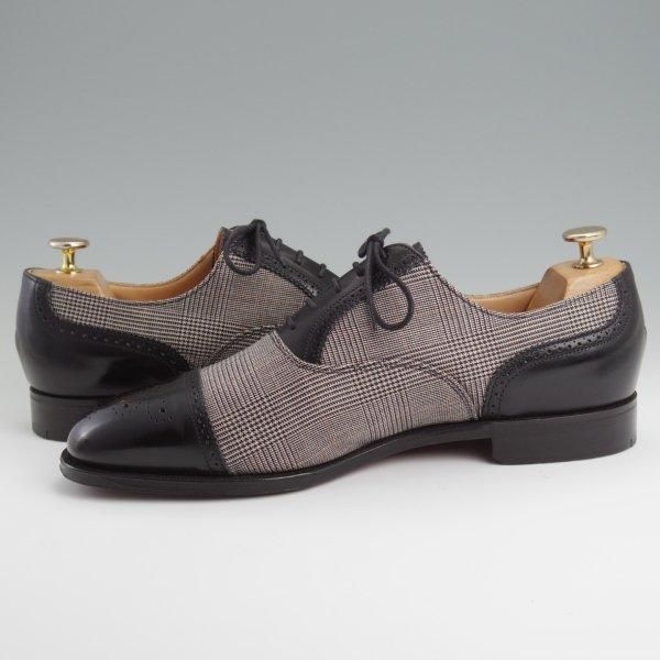 美品★(英)アルフレッド・サージェント UK8.5/US9E【貴重★ブルックスブラザーズ別注/Peal&co】セミブローグ/87ラスト/黒/メンズ★l396