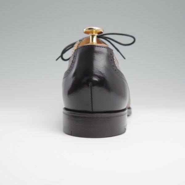 美品★(英)アルフレッド・サージェント UK8.5/US9E【貴重★ブルックスブラザーズ別注/Peal&co】セミブローグ/87ラスト/黒/メンズ★l396