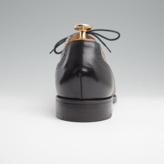 美品★(英)アルフレッド・サージェント UK8.5/US9E【貴重★ブルックスブラザーズ別注/Peal&co】セミブローグ/87ラスト/黒/メンズ★l396