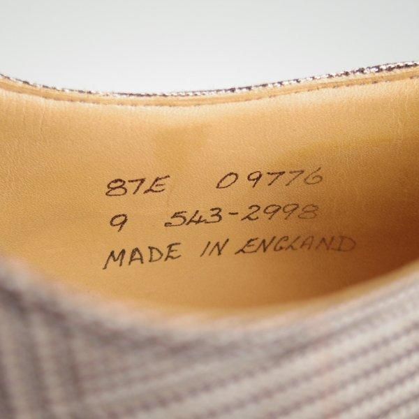 美品★(英)アルフレッド・サージェント UK8.5/US9E【貴重★ブルックスブラザーズ別注/Peal&co】セミブローグ/87ラスト/黒/メンズ★l396