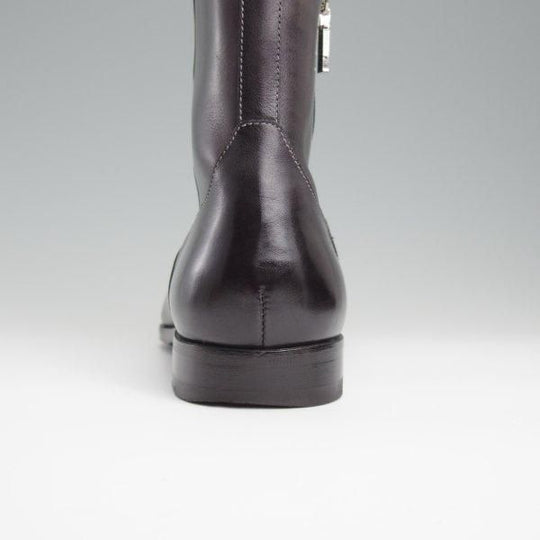 極上★(伊)サントーニ SIZE 7【黒系パティーヌ★サイドジップブーツ】10917/カーフ/メンズ/Santoni★l400