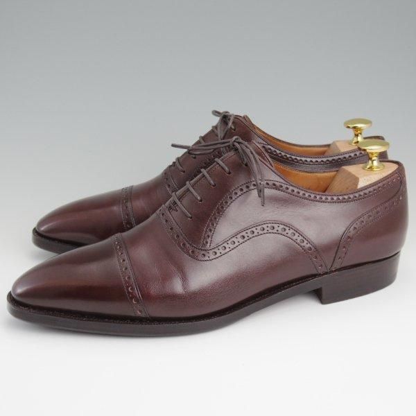 ★(仏)Corthay/コルテ SIZE 8【定価￥225,500-★BUCY/クォーターブローグ】濃茶/カーフ/メンズ★l402