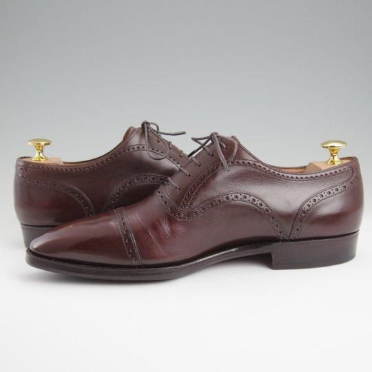 ★(仏)Corthay/コルテ SIZE 8【定価￥225,500-★BUCY/クォーターブローグ】濃茶/カーフ/メンズ★l402