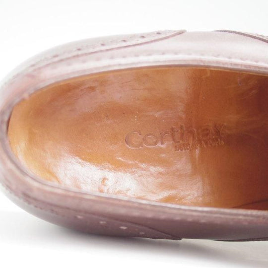 ★(仏)Corthay/コルテ SIZE 8【定価￥225,500-★BUCY/クォーターブローグ】濃茶/カーフ/メンズ★l402