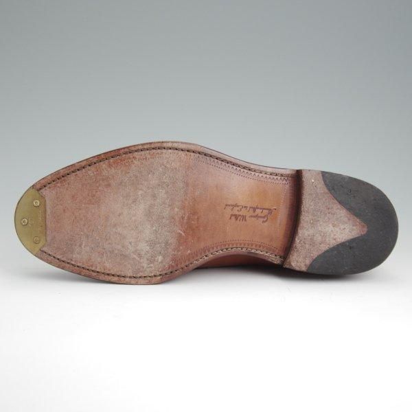 極美品★(英)Loake/ローク 8F【★WHITEHALL/コインローファー】025ラスト/カーフ/茶/メンズ★l403