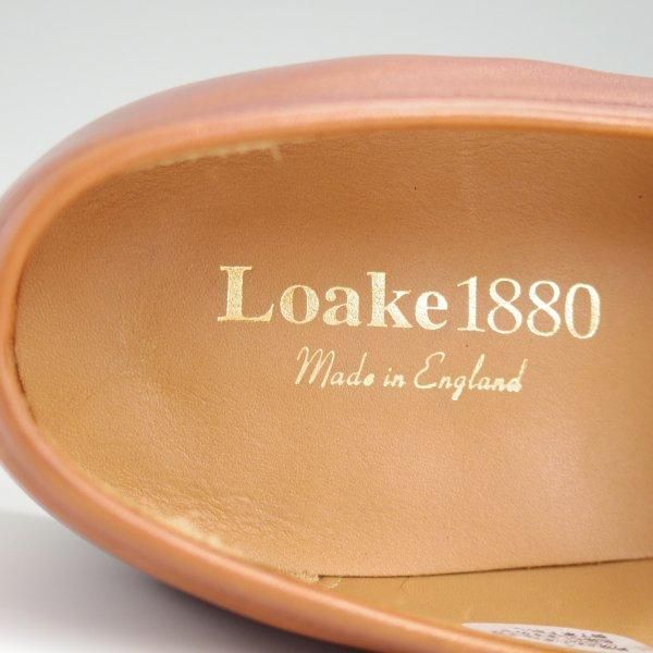 極美品★(英)Loake/ローク 8F【★WHITEHALL/コインローファー】025ラスト/カーフ/茶/メンズ★l403