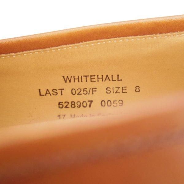 極美品★(英)Loake/ローク 8F【★WHITEHALL/コインローファー】025ラスト/カーフ/茶/メンズ★l403