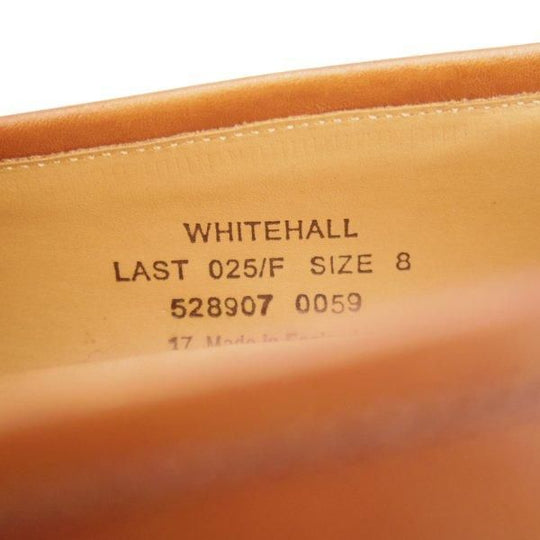 極美品★(英)Loake/ローク 8F【★WHITEHALL/コインローファー】025ラスト/カーフ/茶/メンズ★l403