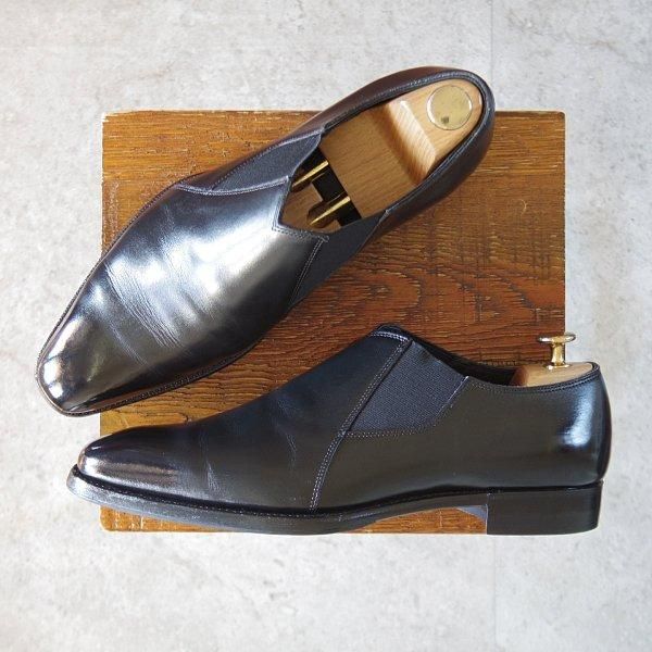 お歳暮 人気 三陽山長 SIZE 7.5【容之介/YONOSUKE/サイドエラスティック 靴