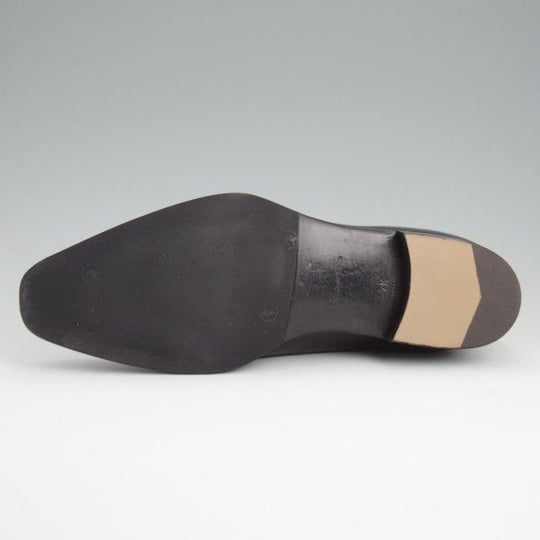 極上★三陽山長 SIZE 7.5【定価￥80,300-★容之介/YONOSUKE】R309ラスト/サイドエラスティック/カーフ/黒/メンズ/Sanyo Yamacho★l404