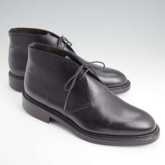 未使用★(英)チーニー 6.5F【定価￥82,500-★ダイナイトソール仕様/CROWFIELD R】1886ラスト/チャッカブーツ/カーフ/黒/CHEANEY★l407