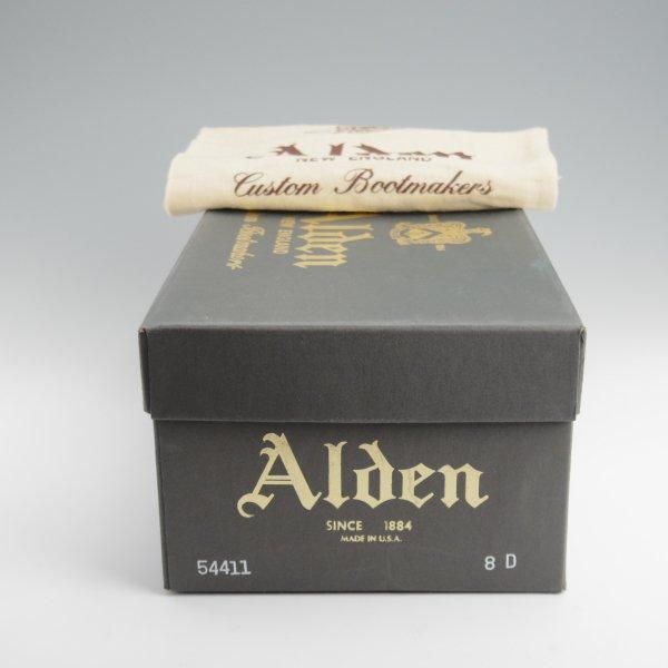 美品★オールデン 8D【定価￥130,900-★モディファイドラスト/Vチップ】54411/カーフ/黒/メンズ/ALDEN★l408