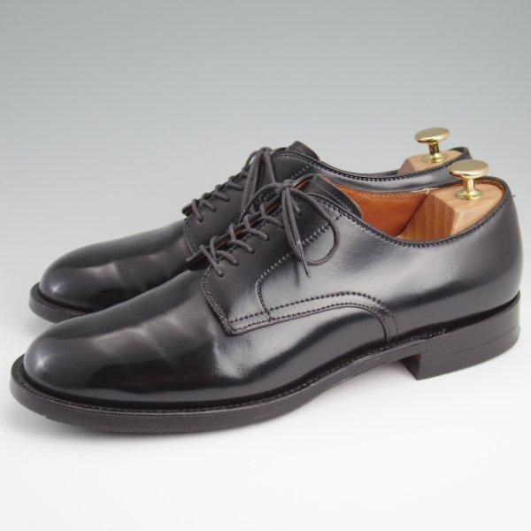 美品★オールデン 8.5D【定価￥182,600-★コードバン仕様/ミリタリーラスト】(宇都宮)MUSEUM ARK別注/5367/プレーントゥ/黒/ALDEN★l409