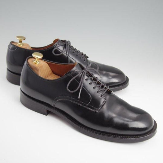 美品★オールデン 8.5D【定価￥182,600-★コードバン仕様/ミリタリーラスト】(宇都宮)MUSEUM ARK別注/5367/プレーントゥ/黒/ALDEN★l409